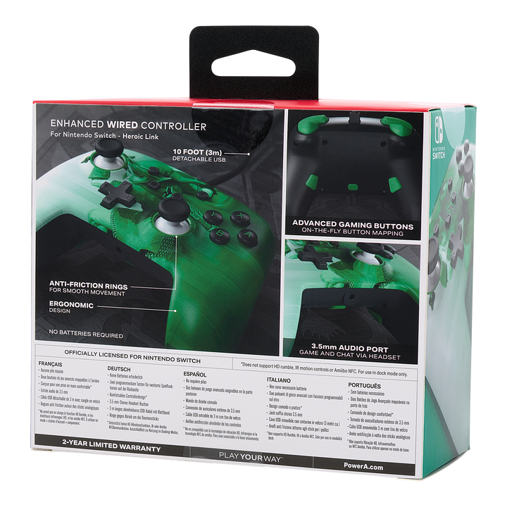 Enhanced Wired Controller for Nintendo Switch - Heroic Link - PowerA | ACCO Brands Australia Pty Limited