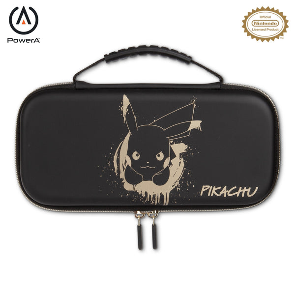 Protection Case for Nintendo Switch - OLED Model, Nintendo Switch or Nintendo Switch Lite - Pokémon: Pikachu Black/Gold